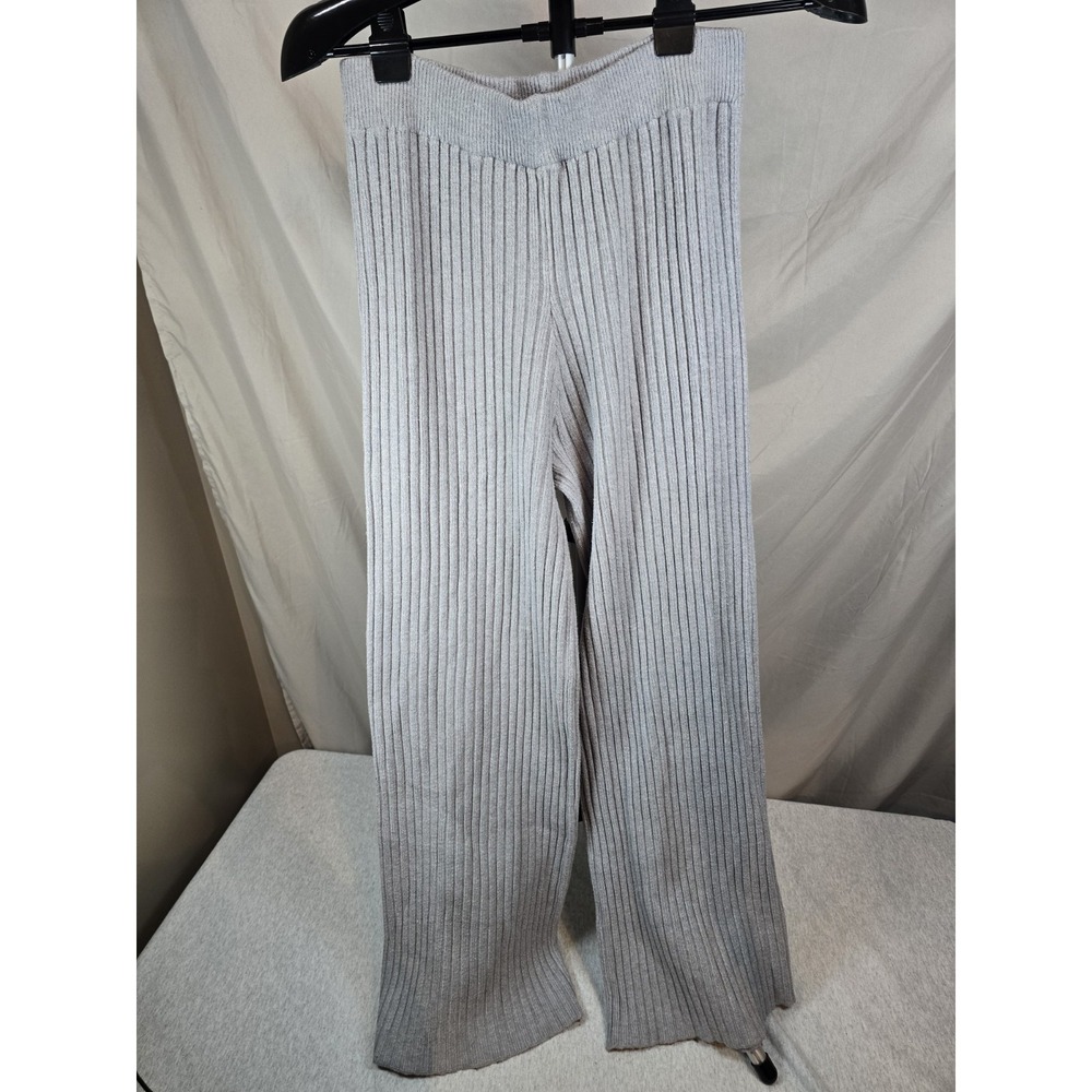 US Fashion Apparel Over Sized Grey Womens Pants, Wide Leg, Size S/M Sweater Pant
